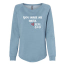 Women's Crewneck Sweatshirt - You make me smile.