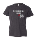 Youth Short Sleeve Tee (unisex) - You make me smile.