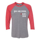 Unisex Baseball Tee -You are Loved.