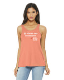 Women's Racerback Tank - Be Strong and Courageous.