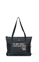 Zippered Tote Bag - Do Big Things.  I Have Your Back.