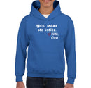 Youth Unisex Hoodie - You make me smile.