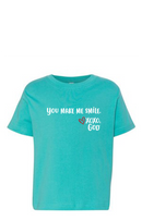 Toddler Unisex Tee Shirt -You make me smile.