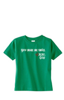 Toddler Unisex Tee Shirt -You make me smile.