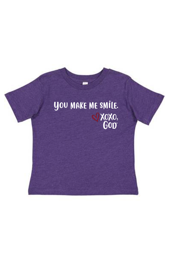 Toddler Unisex Tee Shirt -You make me smile.