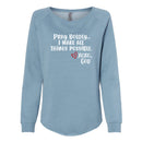 Women's Crewneck Sweatshirt - Pray boldly. I make all things possible.