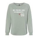 Women's Crewneck Sweatshirt - Be Strong & Courageous.