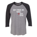 Unisex Baseball Tee -You make me smile.