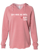 Women's Hoodie - You make me smile.