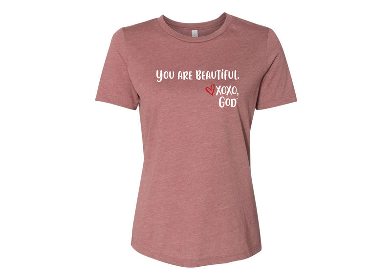 Women's Relaxed Tee - You are Beautiful.