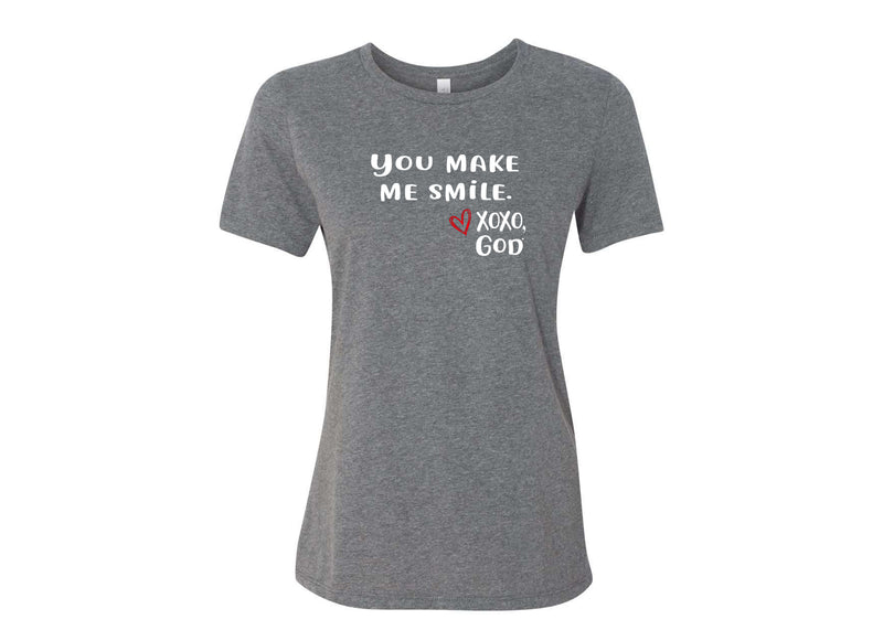 Women's Relaxed Tee - You make me smile.