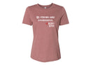 Women's Relaxed Tee - Be Strong & Courageous.