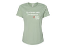 Women's Relaxed Tee - Be Strong & Courageous.