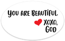 Oval Sticker - You are Beautiful.