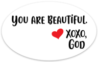 Oval Sticker - You are Beautiful.