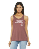 Women's Racerback Tank - Pray Boldly. I make all things possible.