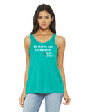 Women's Racerback Tank - Be Strong and Courageous.