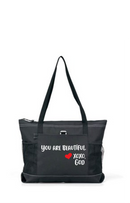 Zippered Tote Bag - You Are Beautiful.