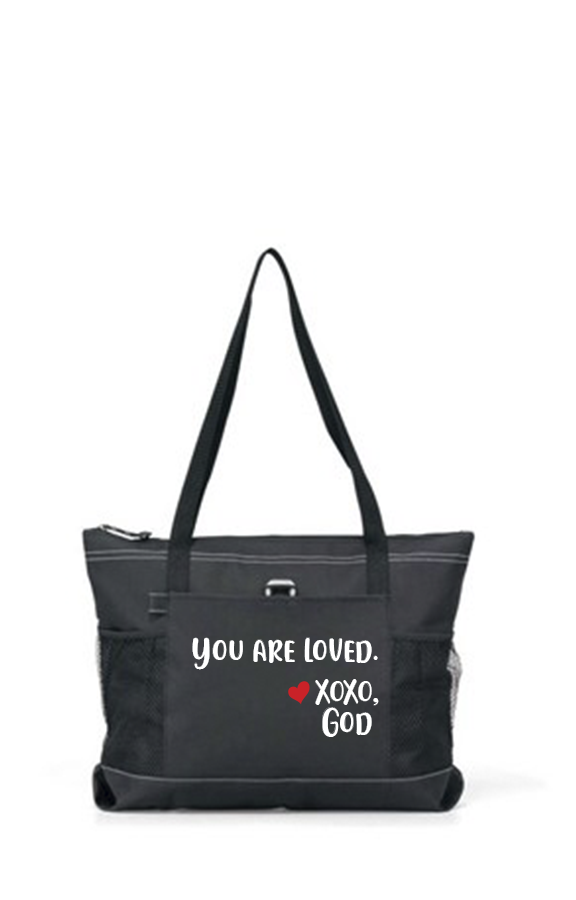 Zippered Tote Bag - You Are Loved.