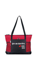 Zippered Tote Bag - You Are Beautiful.