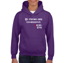 Youth Unisex Hoodie - Be Strong & Courageous.