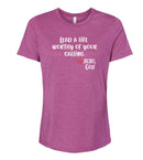 "Food For His Children" Women's Relaxed Tee - Lead a life worthy of your calling.