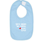 Baby Bib - You make me smile.