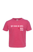 Toddler Unisex Tee Shirt -You make me smile.