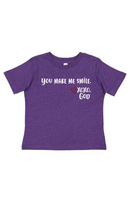 Toddler Unisex Tee Shirt -You make me smile.