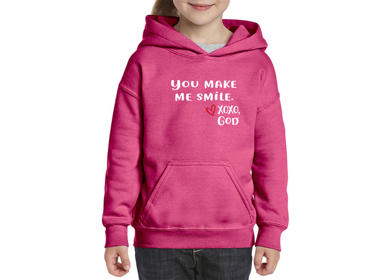 Youth Unisex Hoodie - You make me smile.